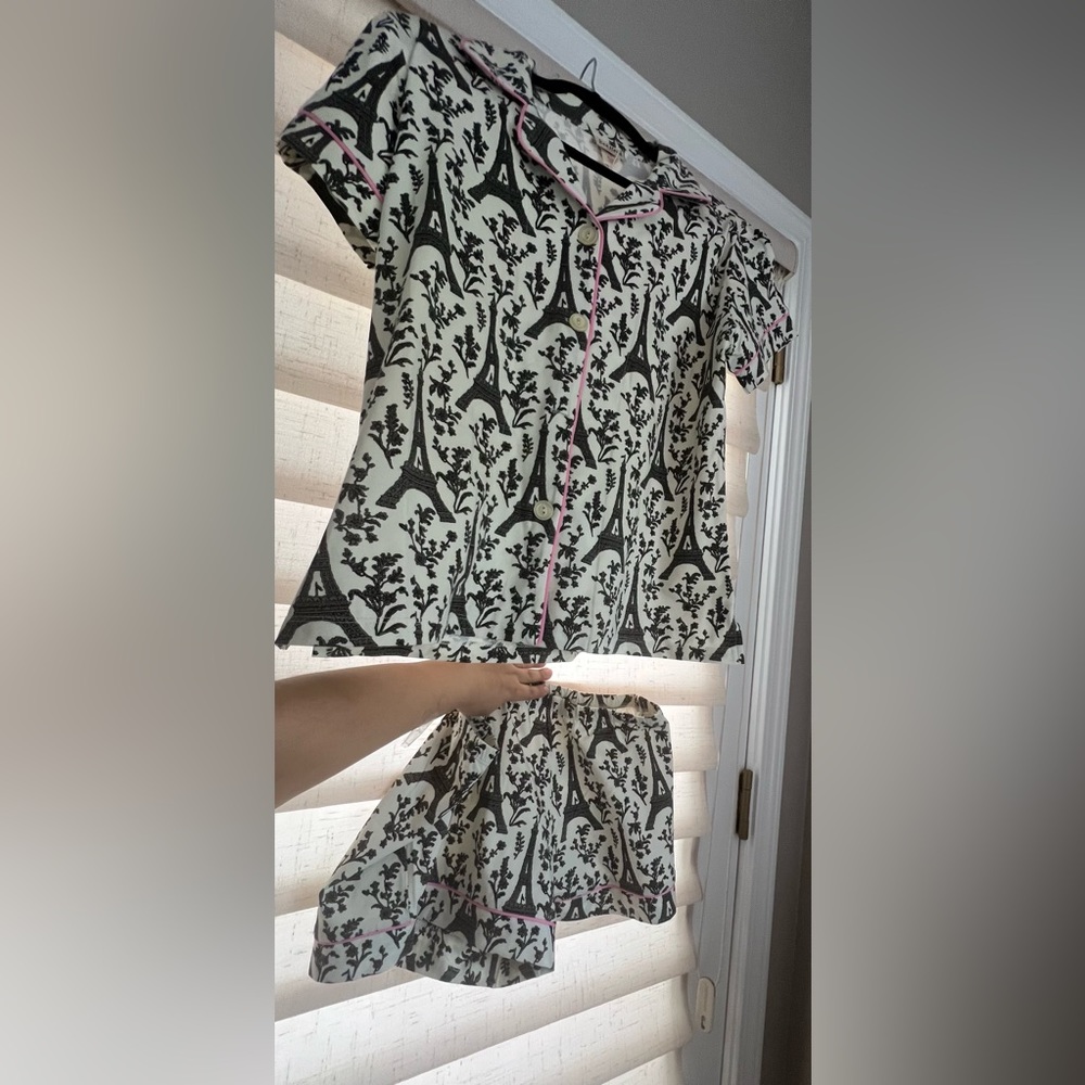 Bedhead 100% cotton Pajama PJs set Paris Eiffel Tower New Never Worn Medium M